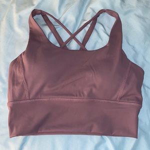 purple size small kitty gains sports bra